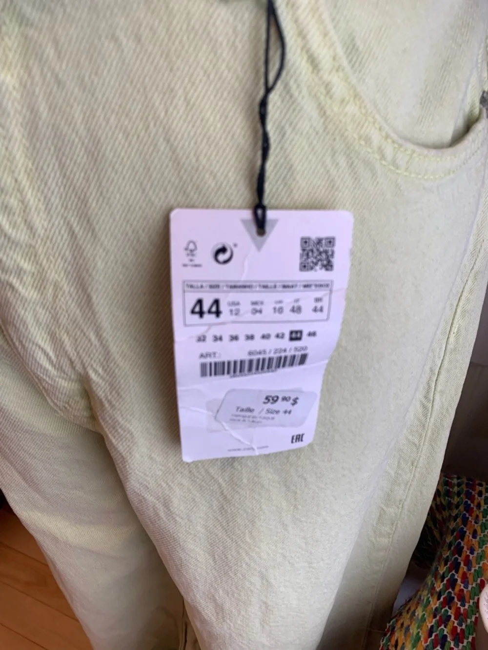 Zara NWT High-Waist Wide-Leg Pants TALL - Picture 8 of 11